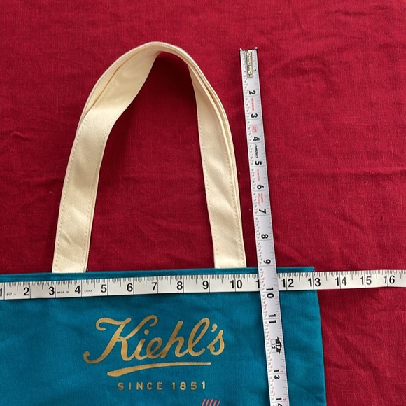 NWT Kiehl’s Janine Rewell Teal Limited Edition Tote Bag - Picture 7 of 8